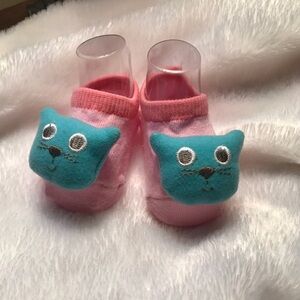 Newborn Baby Kitty 3D Sock Booties